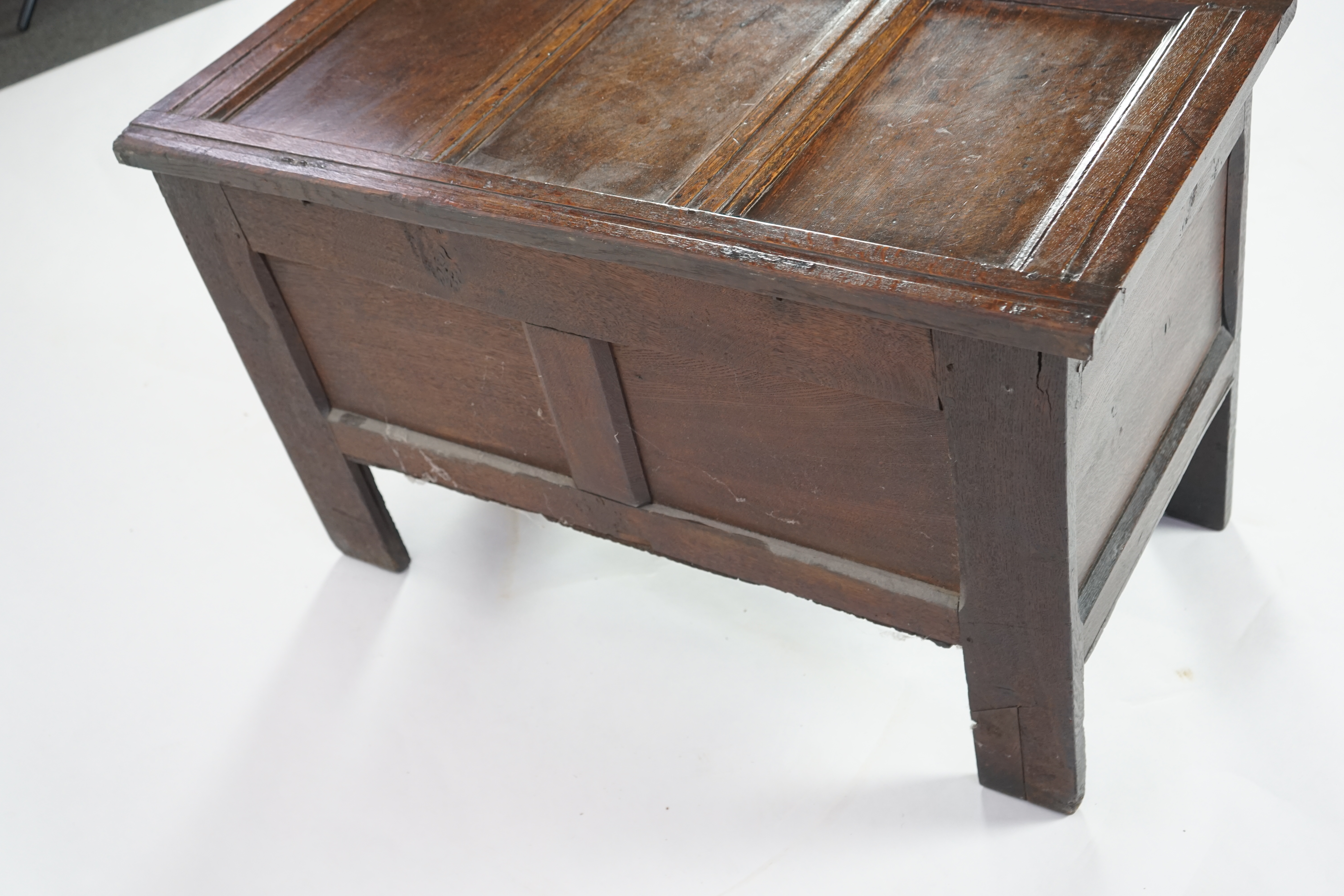 A 17th century oak coffer